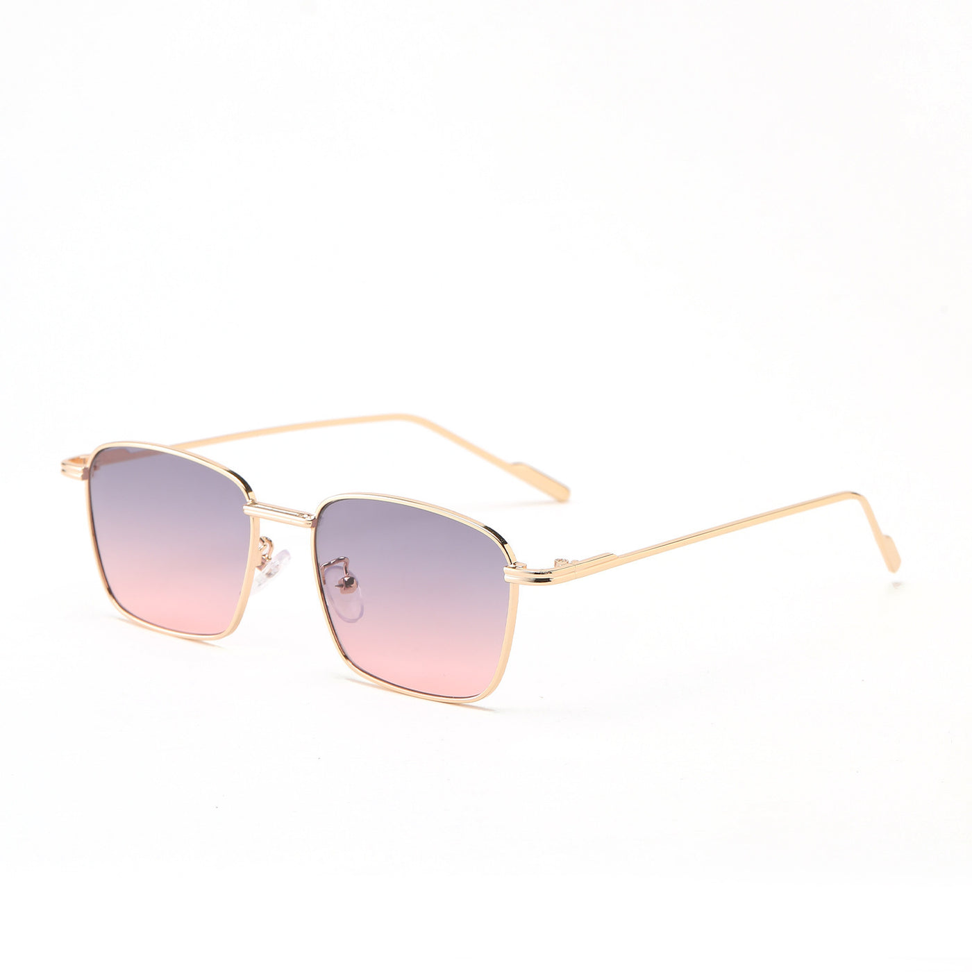 Square Small Frame Color Ocean Film Gradient Sunglasses For Women