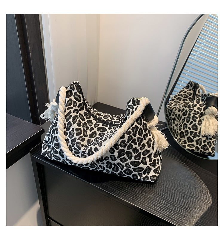 Printed Shoulder Bag Fashion Leopard Print Large Capacity Crossbody Women's Bag